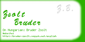 zsolt bruder business card